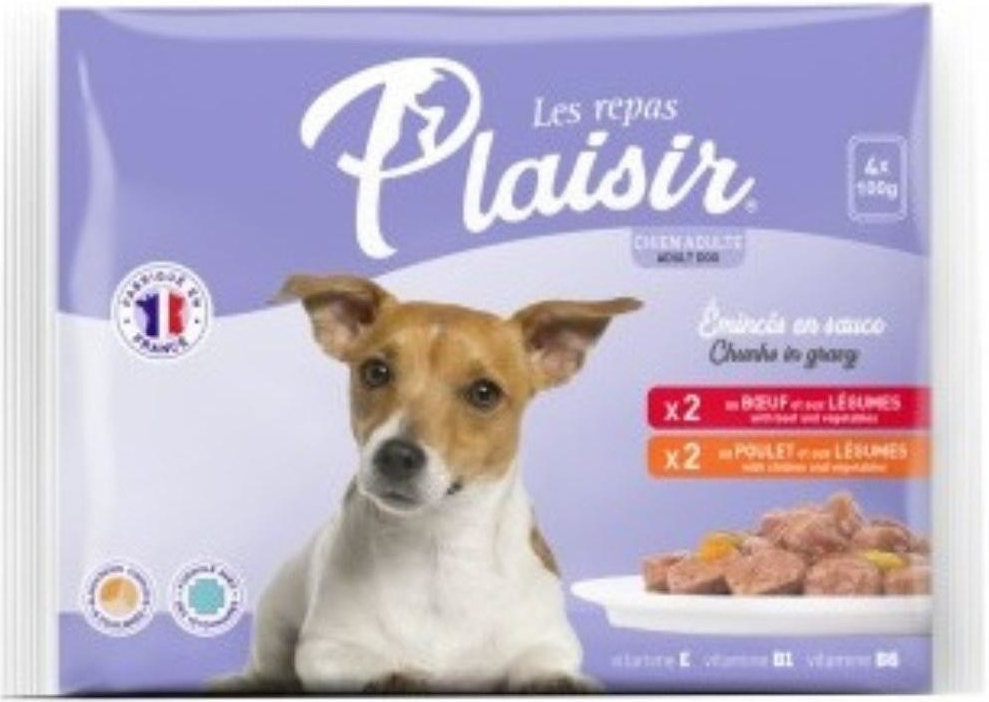 Plaisir Multipack hověží kuřecí 4 x 100 g