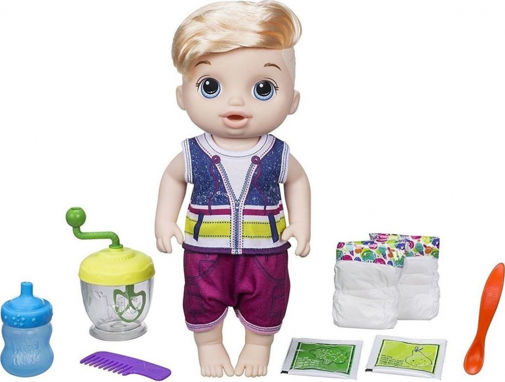 Hasbro Baby Alive Blonďatý chlapec s mixérem od 699 Kč - Heureka.cz