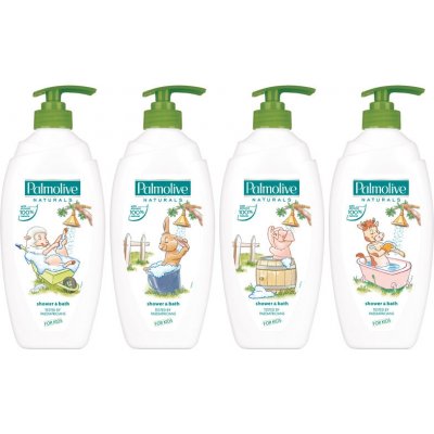 Palmolive mandlový sprchový gel s pumpičkou natural s Shower & bath For Kids 750 ml – Zboží Dáma