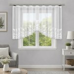 Dekorační žakárová záclona s řasící páskou LIZBETH 110 bílá 300x110 cm MyBestHome – Hledejceny.cz