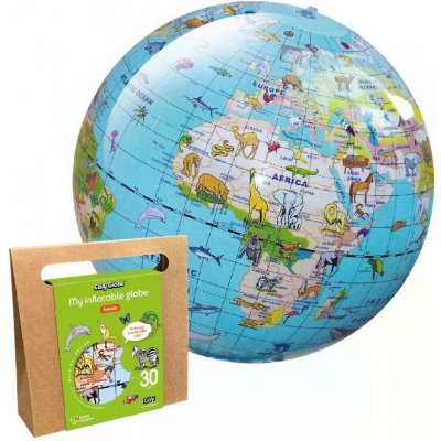 Nafukovací globus Caly My inflatable globe - Animals, globe 30 cm – Hledejceny.cz
