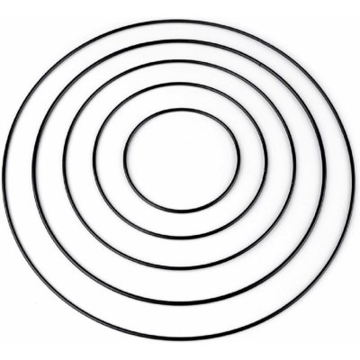 Kreatinka Kovový kruh na obháčkování ČERNÝ 20cm – Zboží Mobilmania