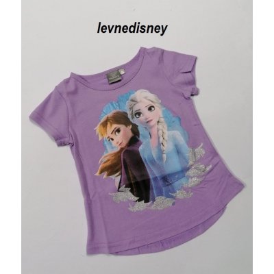 dívčí tričko Frozen Anna a Elza fialové