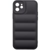 Pouzdro a kryt na mobilní telefon Apple ME Puffy Apple iPhone 12 - gumový - černé