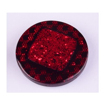 Knoflík 25 mm kulatý Varianta: 3 červený – Hledejceny.cz