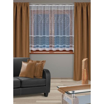 Látka MALAGA UNI 11 sv. hnědá na závěsy, polštářky - 50 x 145 cm – Hledejceny.cz