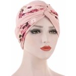 Turban se vzorem růžový – Hledejceny.cz