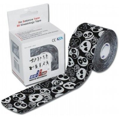 BB Tape Kineziologické tejpy Lebky černá 5 cm x 5 m – Sleviste.cz