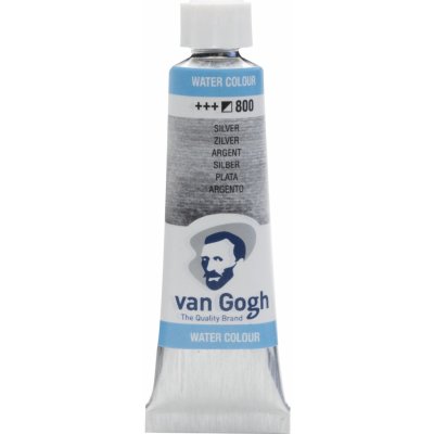 Van Gogh Akvarelová barva v tubě10 ml 800 Silver – Sleviste.cz
