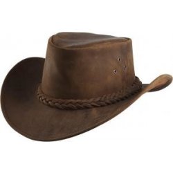 Randol ´s Westernový klobouk Antique kožený hnědý