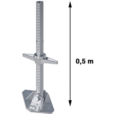SCAFOM-RUX Zakládací patka 0,50 m - sklopná