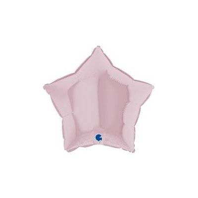 GRABO fóliový balónek Hvězda růžová pastel 18" 46cm nafukovací – Sleviste.cz