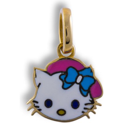 Gemmax Jewelry Zlatý dětský přívěšek Hello Kitty GBPYN 87361