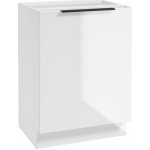 Deftrans Spodní kuchyňská skříňka Belluno 1D1Z, bílá, 60 x 84 x 49 cm – Zboží Dáma