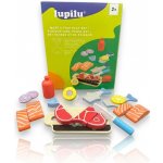 Lupilu dřevěná sada potravin maso + ryba – Hledejceny.cz