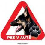 Grel nálepka na sklo pozor pes v autě německý ovčák černý – Zbozi.Blesk.cz