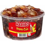 Haribo Happy Cola želé s příchutí ovoce a coly tvar lahviček dóza 1,2 kg – Zboží Dáma