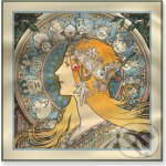 šátek Alfons Mucha Zodiak, 70 × 70 cm – Zboží Dáma