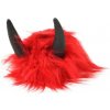 Karnevalový kostým Čertovská paruka červená s rohy
