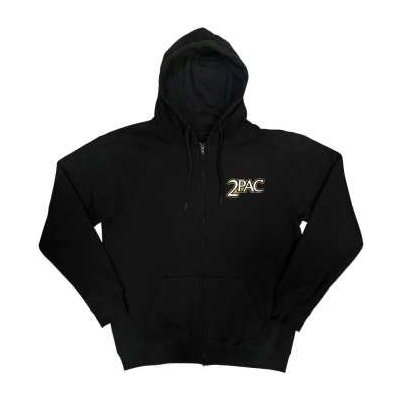 Tupac Unisex Zipped Hoodie: Crown Seal back Print – Zboží Mobilmania