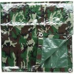 Mil-Tec ABDECK z folie PE 500 x 600 cm Woodland – Zboží Dáma