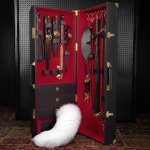 Bedroom Fantasies Bondage Suitcase Cow Leather 17 pcs – Zboží Dáma