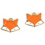 Kovový přívěsek / taháček na zip liška - (B81594) oranžová (2 ks) – Hledejceny.cz