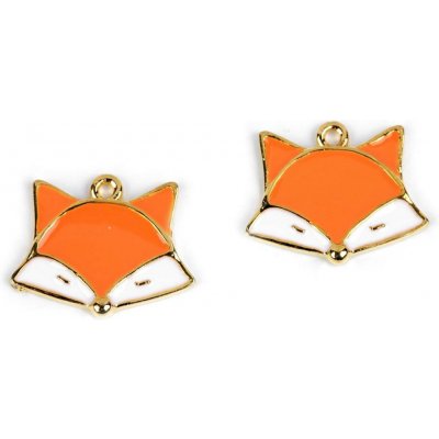 Kovový přívěsek / taháček na zip liška - (B81594) oranžová (2 ks) – Hledejceny.cz