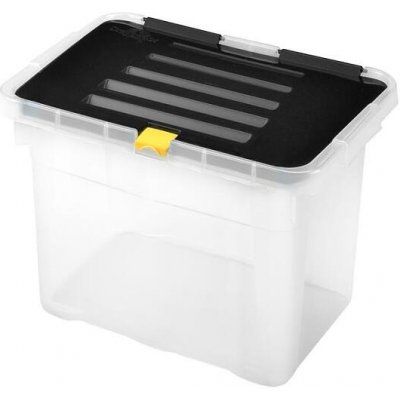 Heidrun BOX ÚLOŽNÝ S VÍKEM 9L, PLAST, 30X23X20 CM – Zboží Dáma