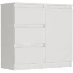 Framire Komoda bílá 80 x 76 x 33 cm R-80-S3 – Zboží Dáma