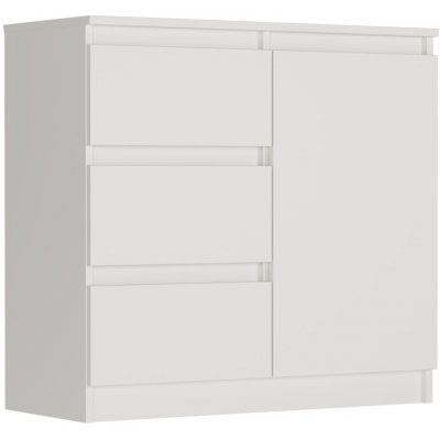 Framire Komoda bílá 80 x 76 x 33 cm R-80-S3 – Zboží Dáma