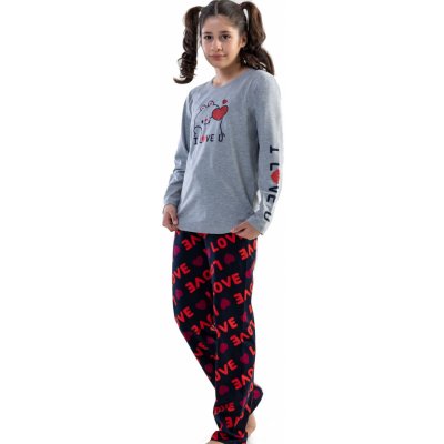 Dívčí pyžamo Medvídek 1F0853 šédé – Zboží Mobilmania