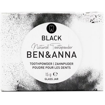 Ben & Anna Zubní prášek pro bělení zubů s aktivním uhlím 15 g – Zboží Mobilmania