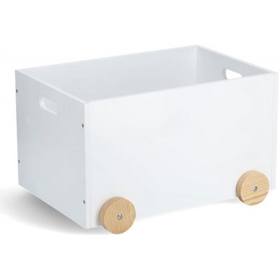 VELKÝ DŘEVĚNÝ BOX NA HRAČKY NA KOLEČKÁCH – Sleviste.cz