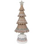 Clayre & Eef Dekorace vánoční perníkový stromek Gingerbread Tree - Ø 16*42 cm – Hledejceny.cz