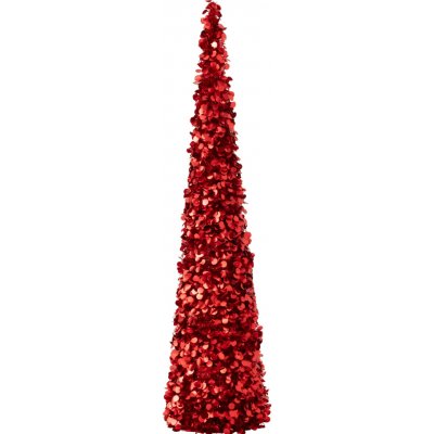 Veliký červený lesklý vánoční strom Sparkling XL – 40*40*180 cm - J-Line by Jolipa – Hledejceny.cz
