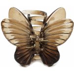 Skřipec ve tvaru motýla Barva: světle hnědá – Zboží Dáma