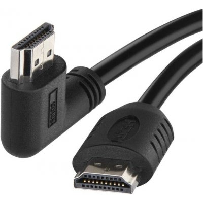 HDMI 2.0 high speed kabel A vidlice - A vidlice 90° 1,5 m – Zboží Živě