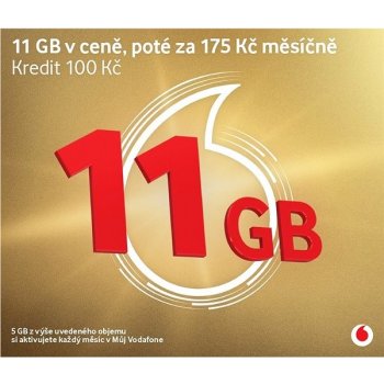 Vodafone SIM edice Zlatá karta SK48A180