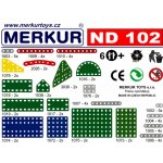 Merkur ND 102 Krátké pásky a destičky 60ks – Zboží Živě