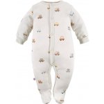 Eevi Overal bez nožiček Cars&Bears ecru – Zboží Dáma