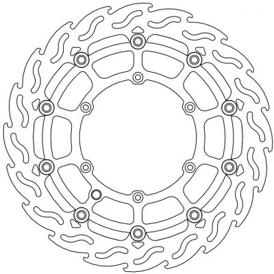 MOTO-MASTER brzdový kotouč plovoucí FLAME přední SUPERMOTO 320mm KTM/HUSQVARNA/HUSABERG – Zboží Mobilmania