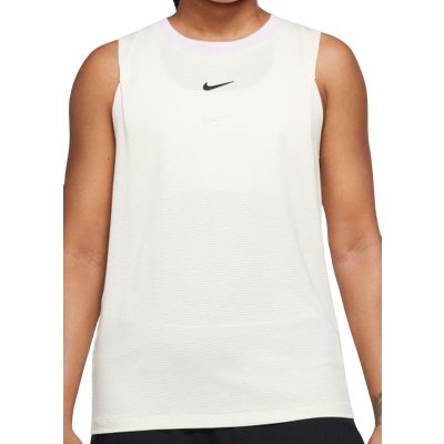 Nike Court Dri Fit Advantage Tank coconut milk regal pink black