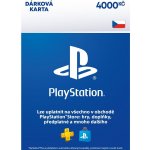 PlayStation Store dárková karta 4000 Kč – Zboží Mobilmania
