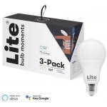 Lite bulb Moments White and Color Ambience E27 Google Home, Amazon Alexa , 3 ks – Hledejceny.cz