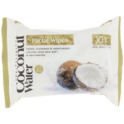 Xpel Coconut Water Hydrating Facial Wipes čisticí ubrousky na odstranění make-upu 25 ks – Zbozi.Blesk.cz