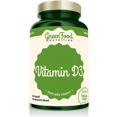 GreenFood Vitamin D3 60 kapslí – Hledejceny.cz