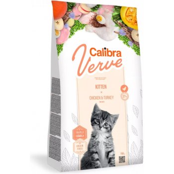Calibra Verve Grain Free Kitten Chicken&Turkey NEW 750 g