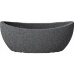 Scheurich Květináč Jardiniere Wave Globe černá žula 58 x 24 cm – Hledejceny.cz