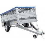 UNITRAILER Jednonápravový přívěs na pružinách 264x125 FORCE 264/R KIPP s pletivovými bočnicemi, rámem H-0 a modrou plachtou